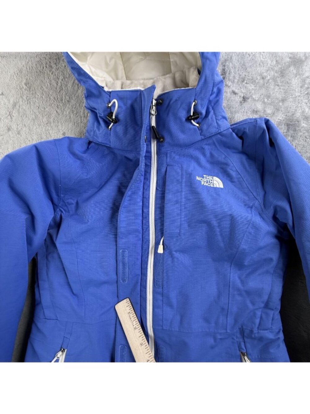 The North Face Jacket Womens Small Blue HyVent Insulated Hooded Ski Winter Parka - Picture 7 of 16